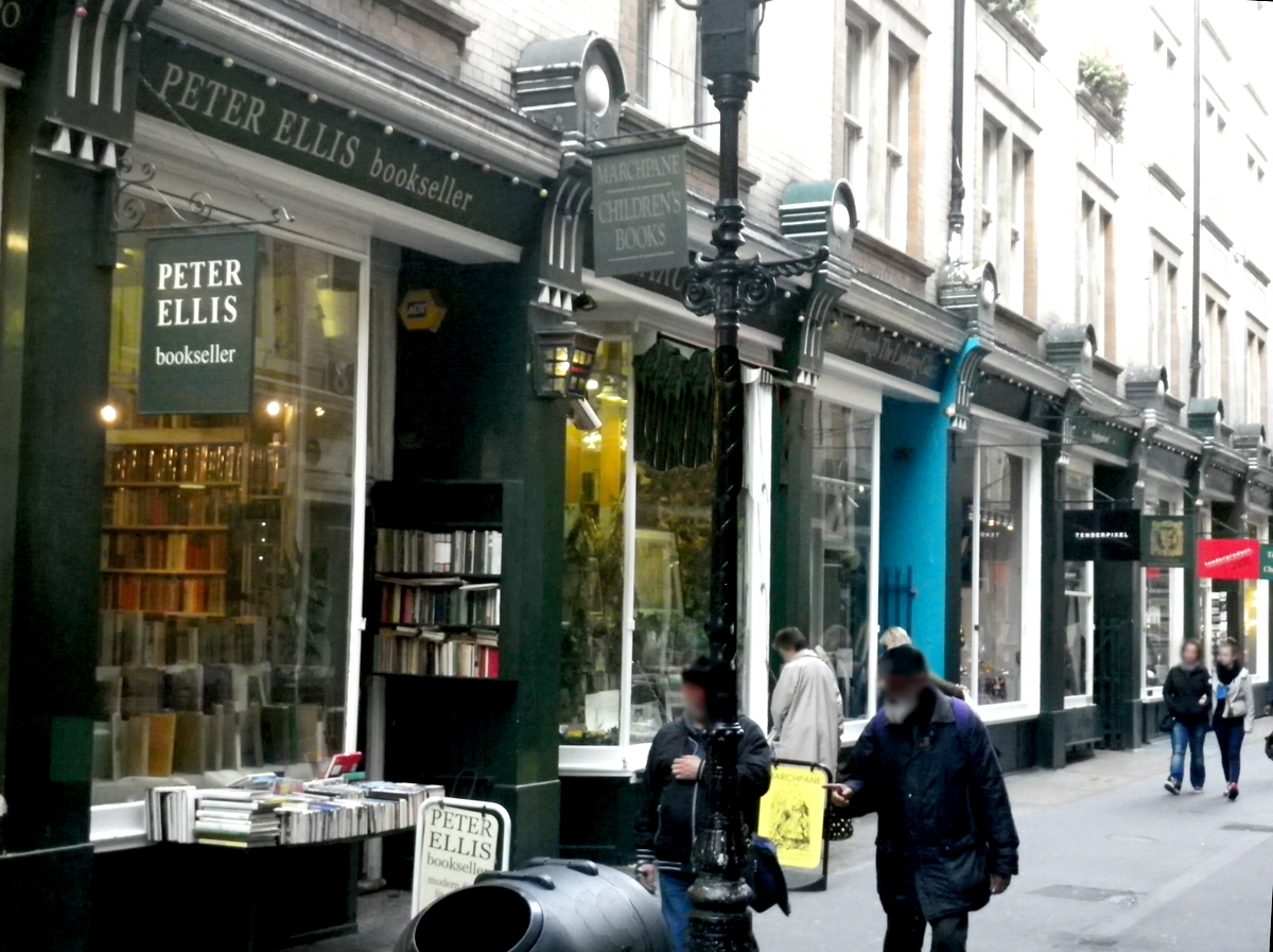 Part of Cecil Court, London, North side