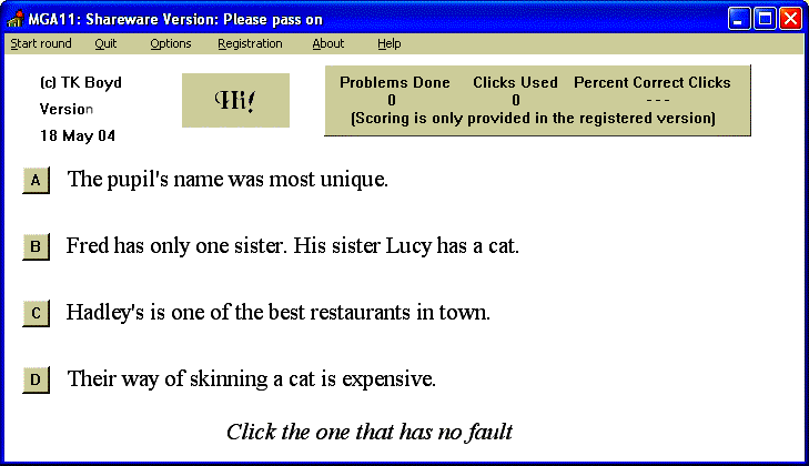 Screenshot of MGA11